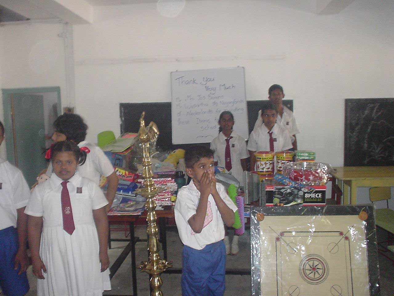 How the students say thank you to all the donors